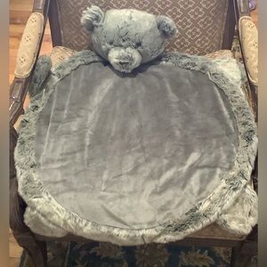 Pottery Barn Kids Plush Baby Play Mat Heathered Multicolor Grey Brown